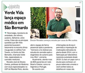 DIÁRIO DO GRANDE ABC -Médico inaugura clínica especializada no tratamento com cannabis em São Bernardo
